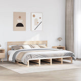 Bed Frame without Mattress 200x200 cm Solid Wood Pine 3302306