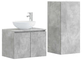 Bathroom Furniture Set 2 pcs Concrete Grey 33 x 34.5 x 100 cm 3406116