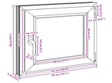 Basement Window RISOR 50 x 50 cm PVC and Glass Anthracite 42047308