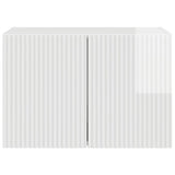 TV Wall Cabinet Wall-mounted High Gloss White 59.5 x 31 x 40 cm 892337