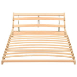 ZNTS Slatted Bed without Mattress Base Adjustable Head 90x200cm 327262