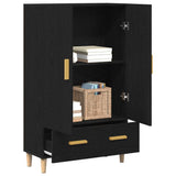 Highboard Black Oak 70 x 31 x 115 cm Engineered Wood 862763