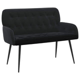 2 Seater Sofa with Metal Legs 2-Seater Black Velvet 42051023
