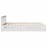 Bed Frame without Mattress White 120x190 cm Small Double Solid Wood Pine 3301464