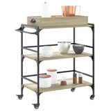 Kitchen Trolley Sonoma Oak 81.5x41x92.5 cm Engineered Wood 842342