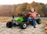 Ride On Tractor, Battery Powered Electric Car, with Detachable Trailer, Remote Control, Music T3398P348360