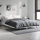 Bed Frame without Mattress White 140x190 cm Engineered Wood 832277