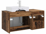 Bathroom Furniture Set 2 pcs Old Wood Engineered Wood 3404062