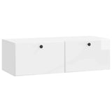Wall-Mounted TV Cabinet 98 x 41 x 30 cm High Gloss White 899209