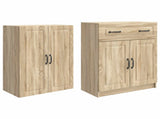 Cabinet Set 2 pcs Sonoma Oak Engineered Wood 3416990