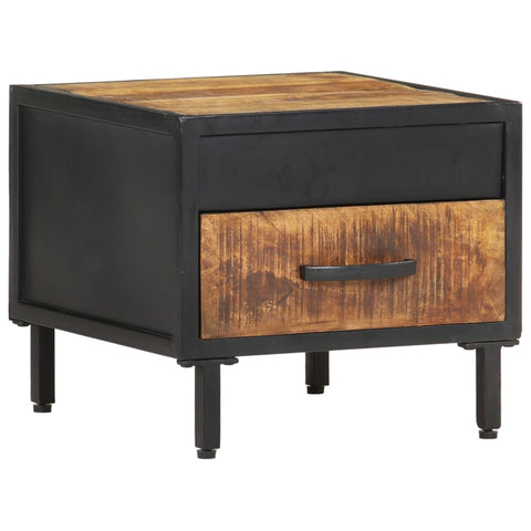 Bedside Cabinet 40x40x35 cm Rough Mango Wood 288472