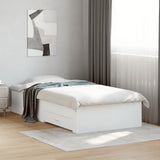 Bed Frame White Engineered wood Single Bed Frame Rectangular 3280433