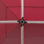 Professional Folding Party Tent Aluminium 6x3 m Wine Red 45504