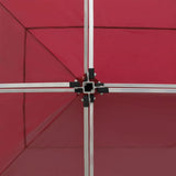 Professional Folding Party Tent Aluminium 6x3 m Wine Red 45504