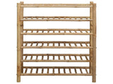 Shoe Rack with Shelf Natural 68 x 28 x 96 cm Bamboo 42028237