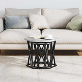 Side Table 2 pcs Grey Sonoma Engineered Wood and Steel 868246