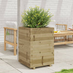 ZNTS Garden Planter 50x50x72.5 cm Impregnated Wood Pine 3282578