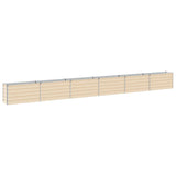 Raised Garden Bed Ivory 600 x 40 x 55 cm cold-rolled steel 8006304