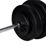 Weight Bench with Weight Rack, Barbell and Dumbbell Set 60.5kg 275363