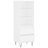 Highboard White 40x36x110 cm Engineered Wood 831508