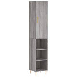 Highboard Grey Sonoma 34.5x34x180 cm Engineered Wood 3198975
