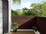 Balcony Screen Brown 120x1000 cm 100% Polyester Oxford 4000398