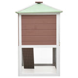 Animal Rabbit Cage Double Floor Brown Wood 170850