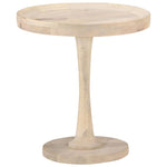 ZNTS Side Table Ø50x55 cm Solid Mango Wood 320599