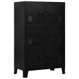 Industrial Storage Chest Black 75x40x120 cm Steel 145359