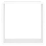 Wall Cube Shelves 3 pcs White MDF 323952