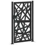 Garden Gate Black 100x175 cm Steel Light Design 4100952