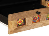TV Cabinet Natural 105 x 33.5 x 46 cm Solid Mango Wood 4018274