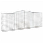 Arched Gabion Basket 400x50x140/160 cm Galvanised Iron 153537