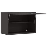 Wall Cabinet for Garage with Gas-lift Door Black 883264