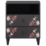 Bedside Table Multicolour 50 x 33 x 60 cm Solid Mango Wood 4018710