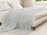 Throw Blankets 6 pcs Grey 270 x 240 cm Fleece 42016880