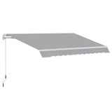 Awning Canopy Manual Retractable Porch Sun Shade Shelter 3 x 2m Light Grey T3398P317751