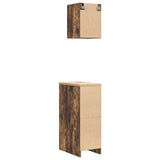 ZNTS Garage Cabinets 2 pcs Smoked Oak Engineered Wood 3328264