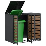 Wheelie Bin Storage for 2 Bins Anthracite 136 x 77.5 x 115.5 cm 3394768