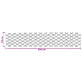 Expandable Trellis Fence 2 pcs Light Brown 100 x 105 cm Bamboo 42028067