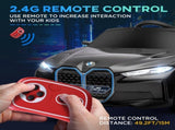BMW i4 Licensed 12V Kids Electric Ride-On Car, with Remote Control, Portable Battery, Music, Horn, T3398P348391