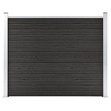 Fence Panel WPC 180x146 cm Grey 148982