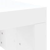 Coffee Table White 102x50x36 cm Engineered Wood 823366