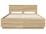 Bed Frame Sonoma Oak 120 x 200 cm Engineered Wood 3408189