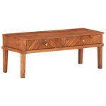 ZNTS TV Cabinet 110x40x41 cm Solid Acacia Wood 286577