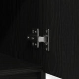 Sideboard with Drawers Black Oak 71x35x84 cm Engineered Wood 861581