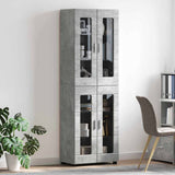 Highboard FLORIN Concrete Grey 60 x 35 x 182 cm Engineered Wood 3397907