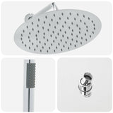 Concealed Shower System Silver Stainless Steel 201 42028991