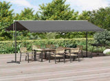 Free Standing Awning Grey 4 x 3 m Polyester 42033632