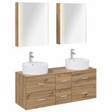 Bathroom Furniture Set 5 pcs Artisan Oak 3406934